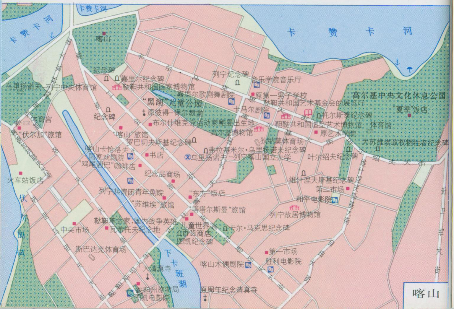 喀山地图全览，探寻俄罗斯中部地区的独特魅力与特色