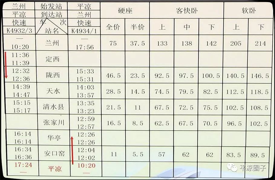 平凉到兰州火车票查询攻略