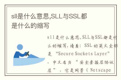 SL在工作中可能的缩写意义及其重要性解析